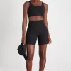 New Aje ATHLETICA Essential Mid Length Bike Shorts 601 Black