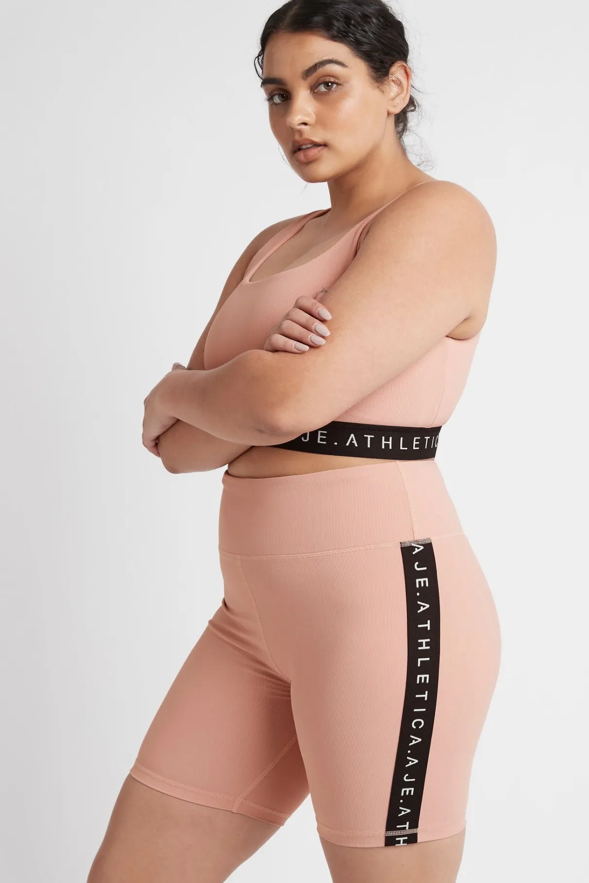 essential_mid_length_bike_shorts__12.webp Fashion Aje ATHLETICA Essential Mid Length Bike Shorts 601 Sunset Pink