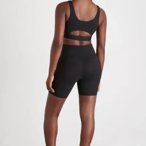New Aje ATHLETICA Essential Mid Length Bike Shorts 601 Black