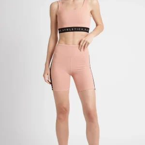 Fashion Aje ATHLETICA Essential Mid Length Bike Shorts 601 Sunset Pink