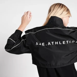 Sale Aje ATHLETICA Essential Windbreaker Jacket 718 Black/Light Ivory