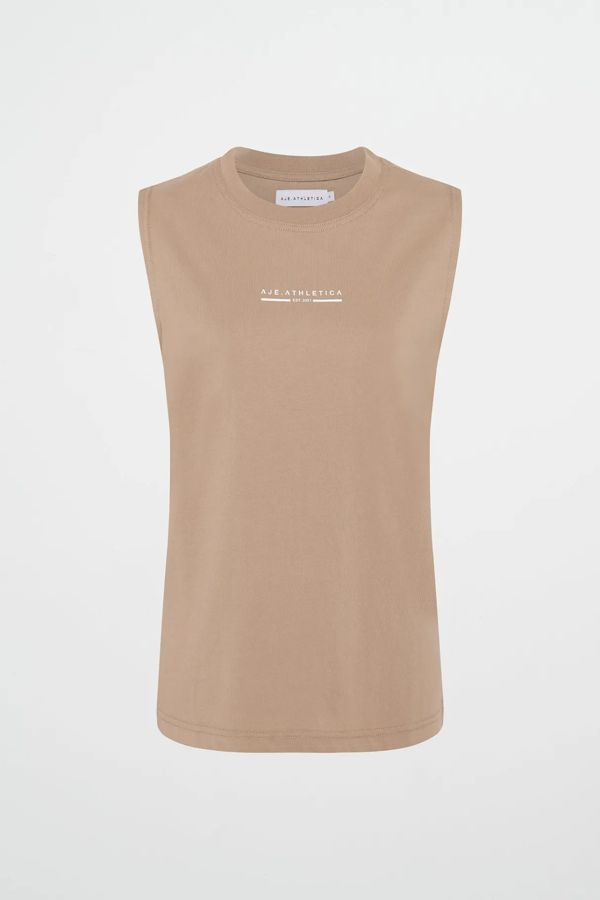 established_logo_long_tank__1.webp Flash Sale Aje ATHLETICA Established Logo Long Tank 155 Dune