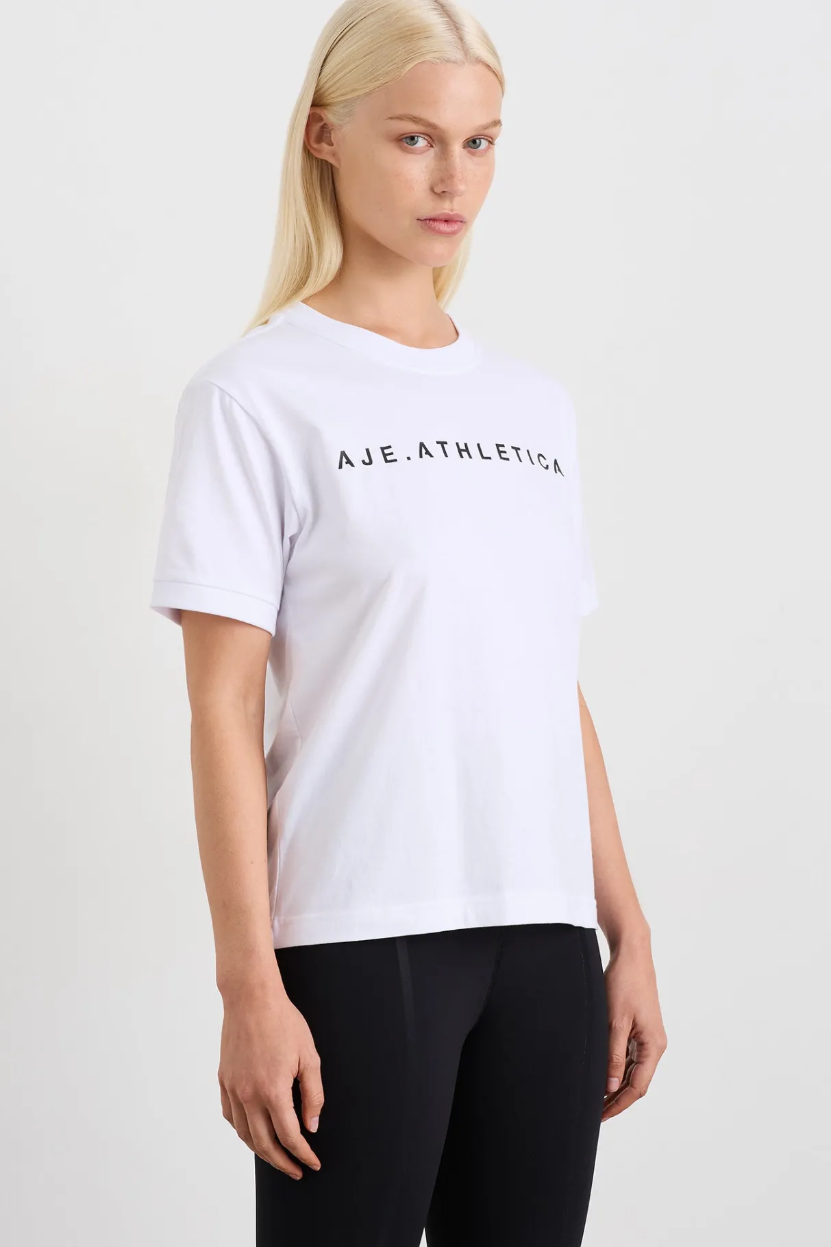 fitted_logo_tshirt__0.webp Cheap Aje ATHLETICA Fitted Logo T-Shirt 102 White