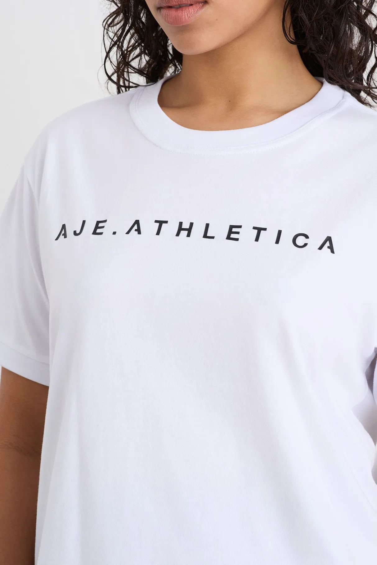 fitted_logo_tshirt__7.webp Cheap Aje ATHLETICA Fitted Logo T-Shirt 102 White