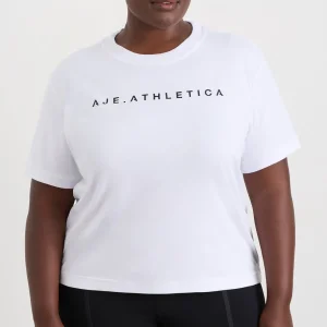 Cheap Aje ATHLETICA Fitted Logo T-Shirt 102 White
