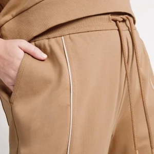 Flash Sale Aje ATHLETICA Fleece Contrast Piping Trackpants 504 Beige/Light Ivory