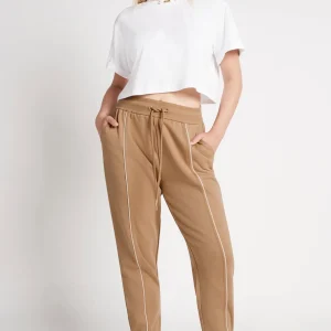 Flash Sale Aje ATHLETICA Fleece Contrast Piping Trackpants 504 Beige/Light Ivory