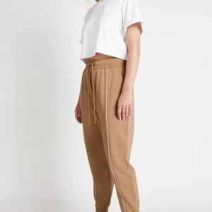 Flash Sale Aje ATHLETICA Fleece Contrast Piping Trackpants 504 Beige/Light Ivory