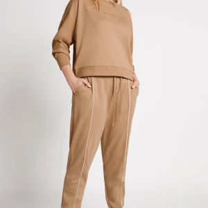Flash Sale Aje ATHLETICA Fleece Contrast Piping Trackpants 504 Beige/Light Ivory
