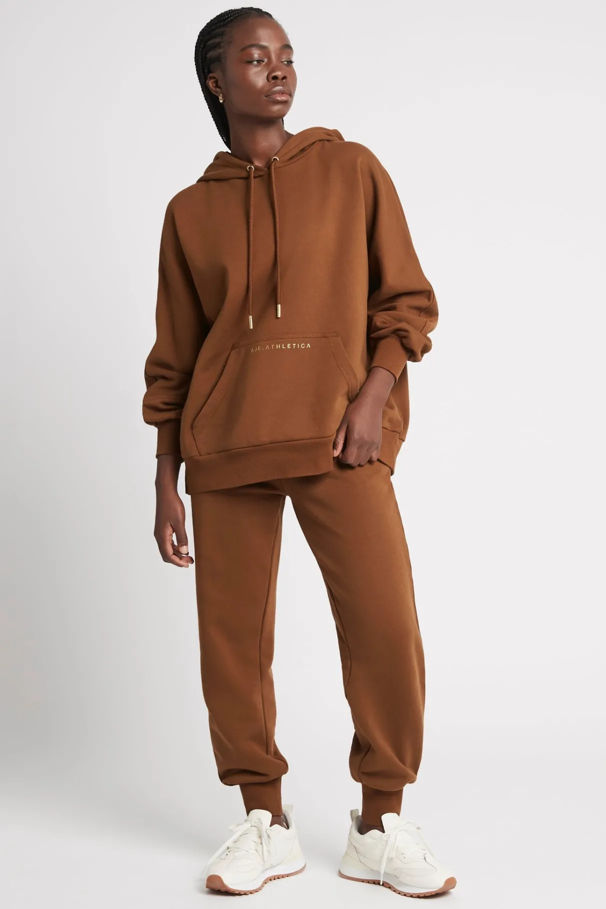 fleece_trackpants__0.webp Outlet Aje ATHLETICA Fleece Trackpants 504 Coffee/Gold
