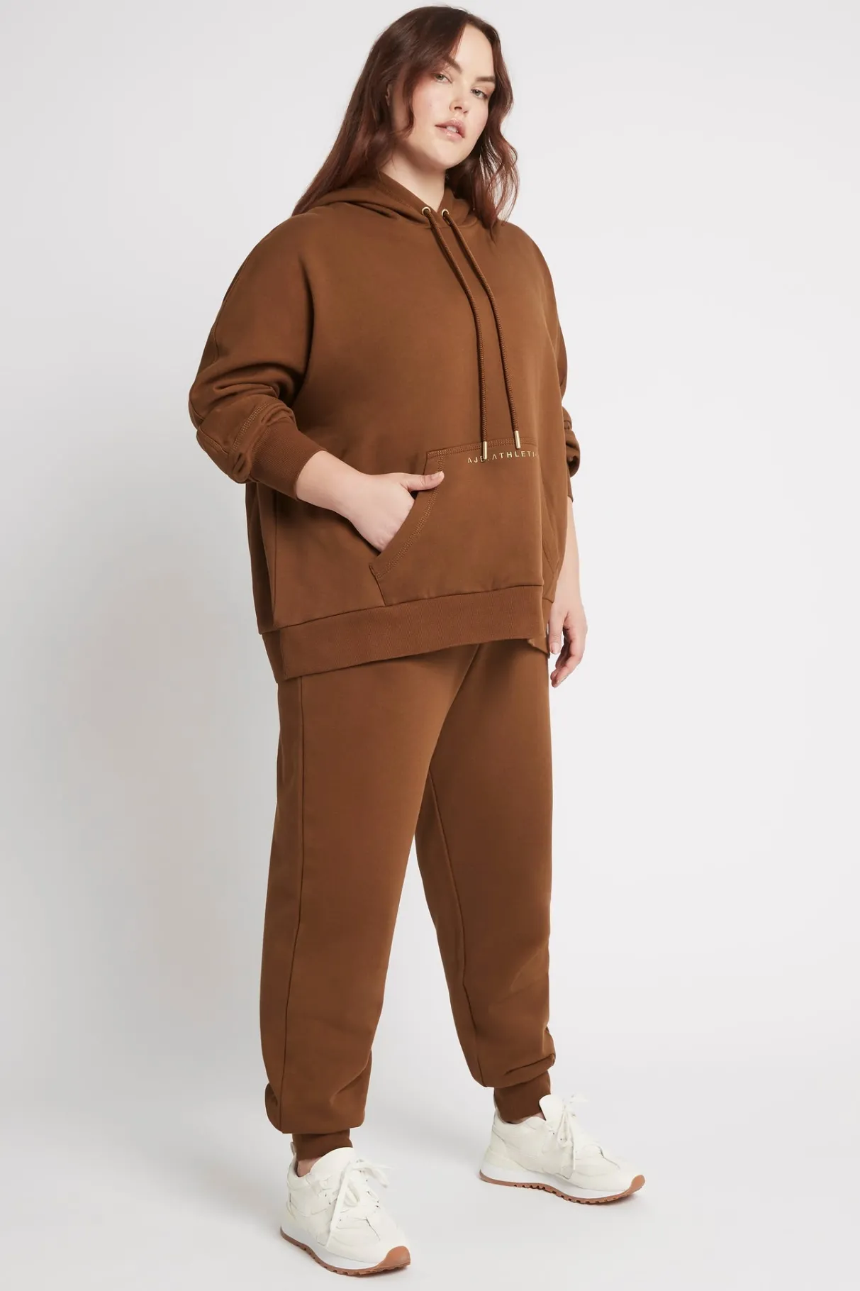 fleece_trackpants__10.webp Outlet Aje ATHLETICA Fleece Trackpants 504 Coffee/Gold