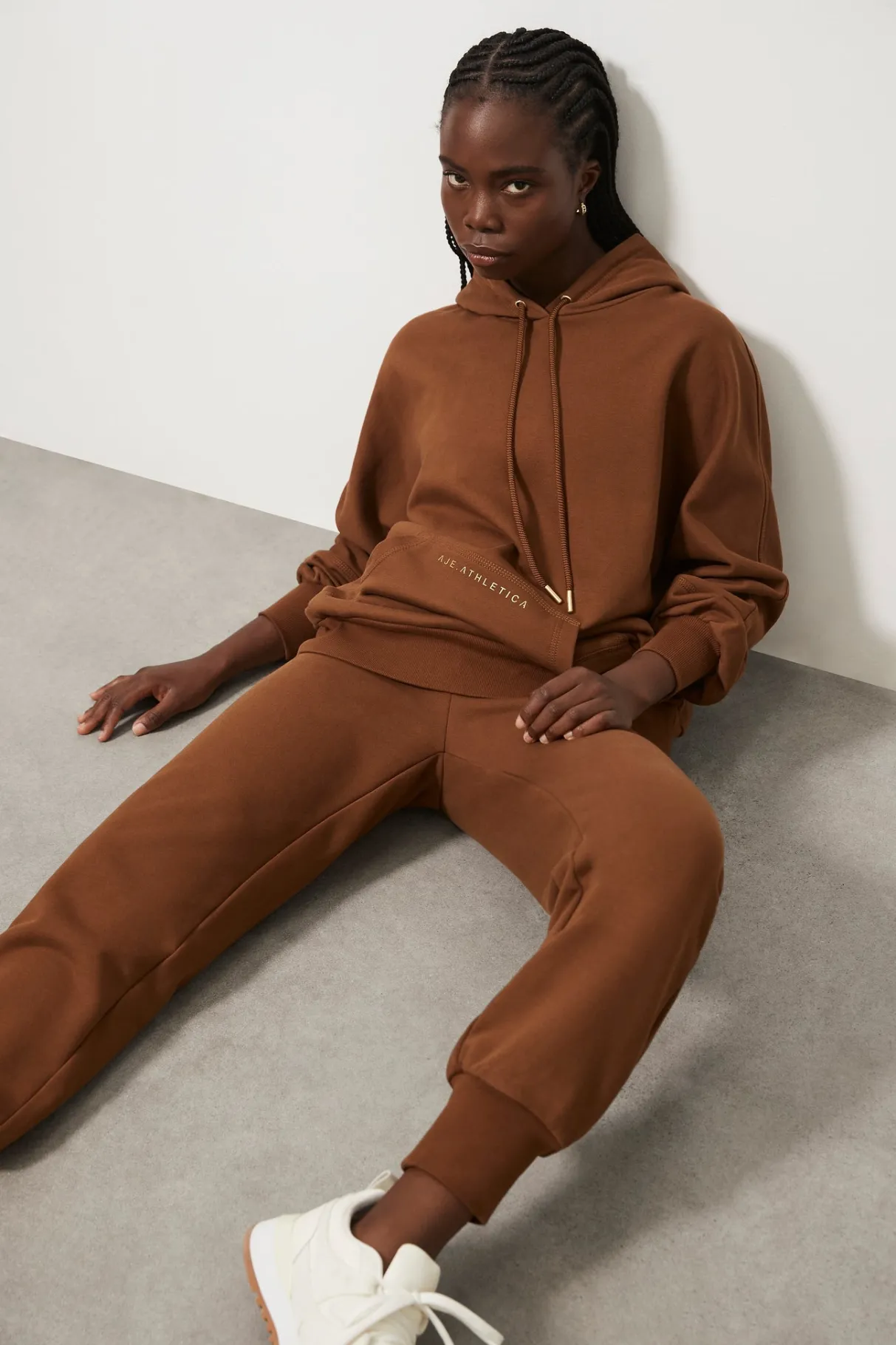 fleece_trackpants__3.webp Outlet Aje ATHLETICA Fleece Trackpants 504 Coffee/Gold