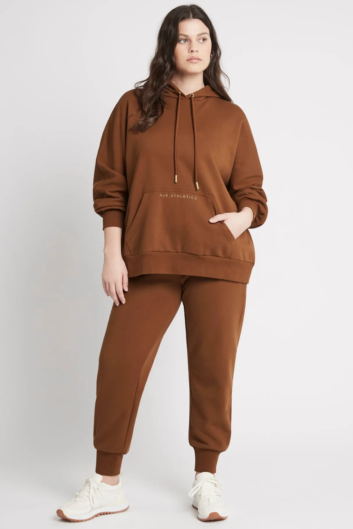 fleece_trackpants__5.webp Outlet Aje ATHLETICA Fleece Trackpants 504 Coffee/Gold