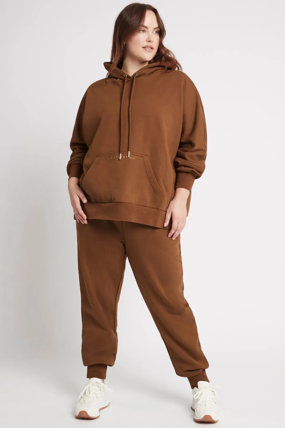 fleece_trackpants__9.webp Outlet Aje ATHLETICA Fleece Trackpants 504 Coffee/Gold
