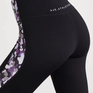 Best Sale Aje ATHLETICA Full Length Contour Legging 231 Black/Lavender Ptd Freefrm