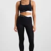 Shop Aje ATHLETICA Full Length Cross Leggings 249 Black/White