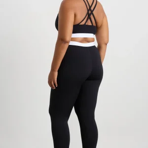 Shop Aje ATHLETICA Full Length Cross Leggings 249 Black/White