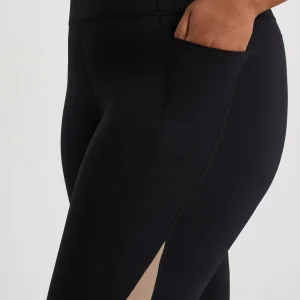 Online Aje ATHLETICA Full Length Logo Leggings 204 Black/ Dune