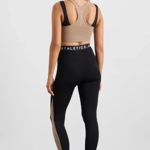 Online Aje ATHLETICA Full Length Logo Leggings 204 Black/ Dune