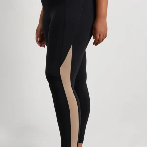 Online Aje ATHLETICA Full Length Logo Leggings 204 Black/ Dune