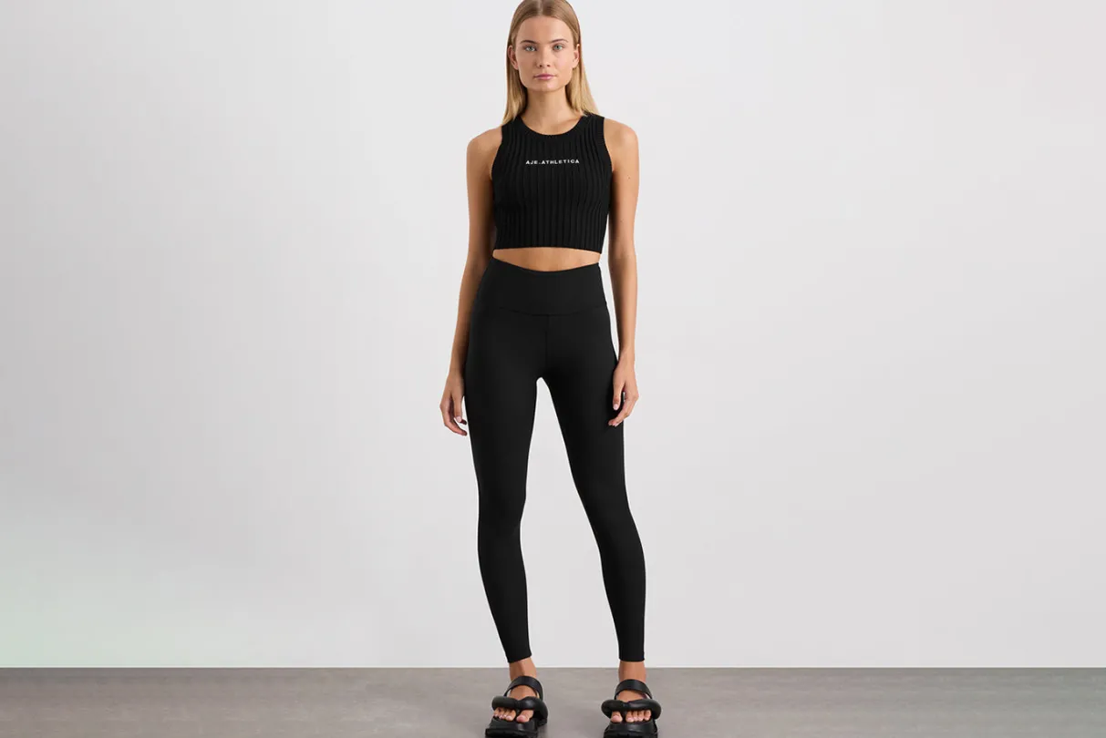 full_length_ribbed_legging__13.webp Hot Aje ATHLETICA Full Length Ribbed Legging 203 Black
