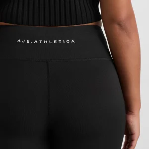 Hot Aje ATHLETICA Full Length Ribbed Legging 203 Black