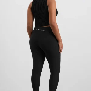 Hot Aje ATHLETICA Full Length Ribbed Legging 203 Black
