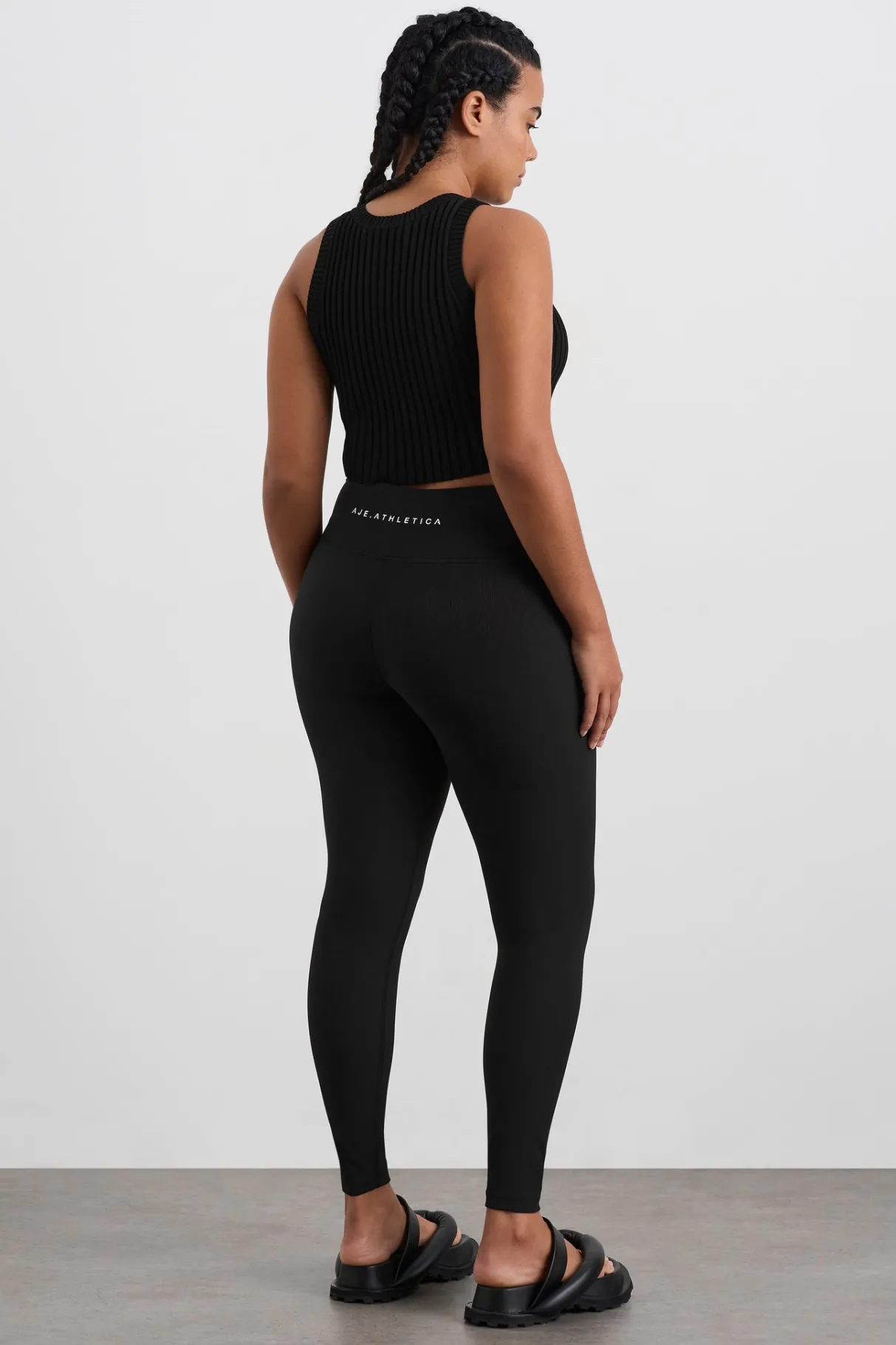 full_length_ribbed_legging__8.webp Hot Aje ATHLETICA Full Length Ribbed Legging 203 Black