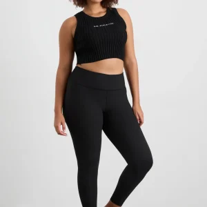 Hot Aje ATHLETICA Full Length Ribbed Legging 203 Black