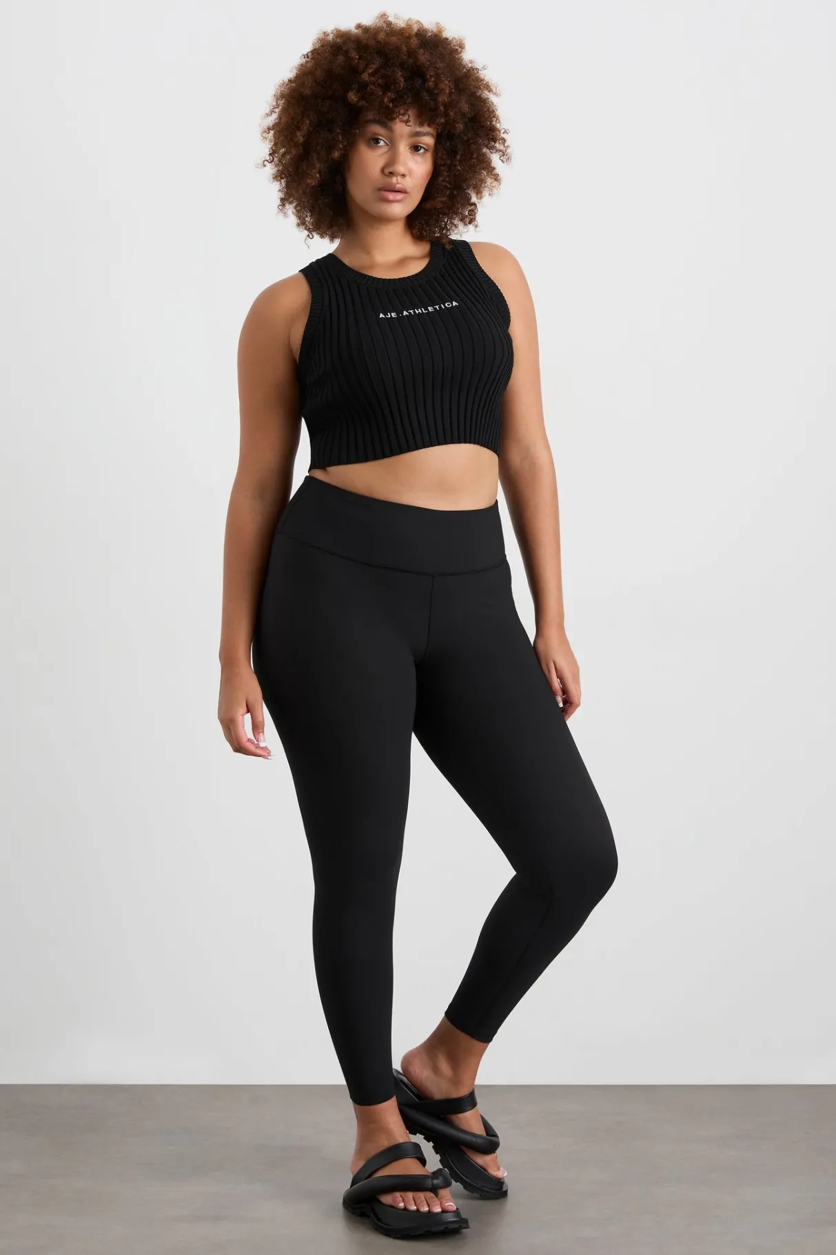 full_length_ribbed_legging__9.webp Hot Aje ATHLETICA Full Length Ribbed Legging 203 Black