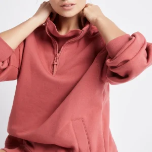 Store Aje ATHLETICA Funnel Neck Fleece Jumper 004 Dusty Rose