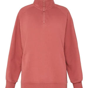 Store Aje ATHLETICA Funnel Neck Fleece Jumper 004 Dusty Rose
