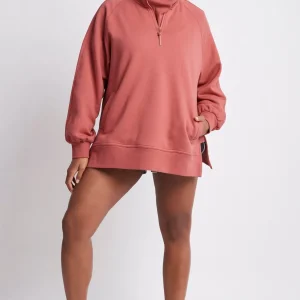 Store Aje ATHLETICA Funnel Neck Fleece Jumper 004 Dusty Rose