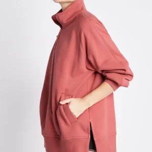 Store Aje ATHLETICA Funnel Neck Fleece Jumper 004 Dusty Rose