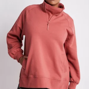 Store Aje ATHLETICA Funnel Neck Fleece Jumper 004 Dusty Rose