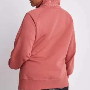Store Aje ATHLETICA Funnel Neck Fleece Jumper 004 Dusty Rose