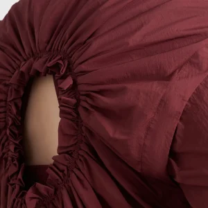 Best Sale Aje ATHLETICA Gathered Cut Out Jacket 737 Burnt Burgundy/Bonbon Pink