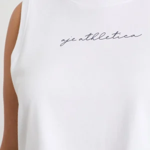 Sale Aje ATHLETICA Gathered Keyhole Crop Tank 145 White Navy