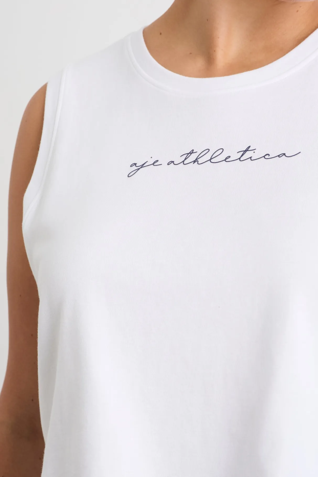 gathered_keyhole_crop_tank__13.webp Sale Aje ATHLETICA Gathered Keyhole Crop Tank 145 White Navy
