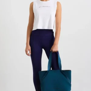 Sale Aje ATHLETICA Gathered Keyhole Crop Tank 145 White Navy