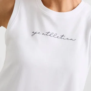 Sale Aje ATHLETICA Gathered Keyhole Crop Tank 145 White Navy