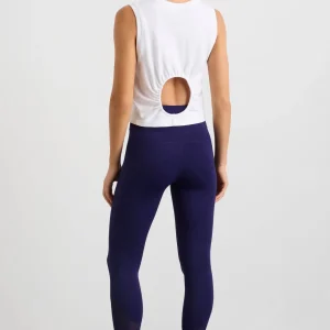 Sale Aje ATHLETICA Gathered Keyhole Crop Tank 145 White Navy