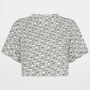 Flash Sale Aje ATHLETICA Geo Print Crop T-Shirt 105 Geo Print/White