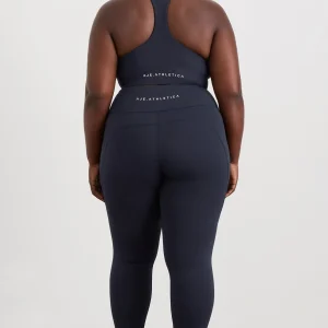 Best Sale Aje ATHLETICA High Neck Scuba Bra 330 Galaxy Blue