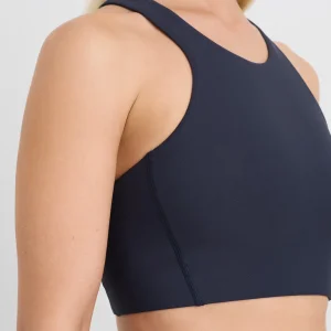 Best Sale Aje ATHLETICA High Neck Scuba Bra 330 Galaxy Blue