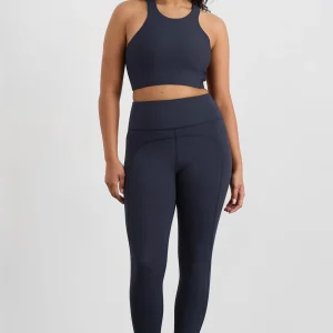 Best Sale Aje ATHLETICA High Neck Scuba Bra 330 Galaxy Blue