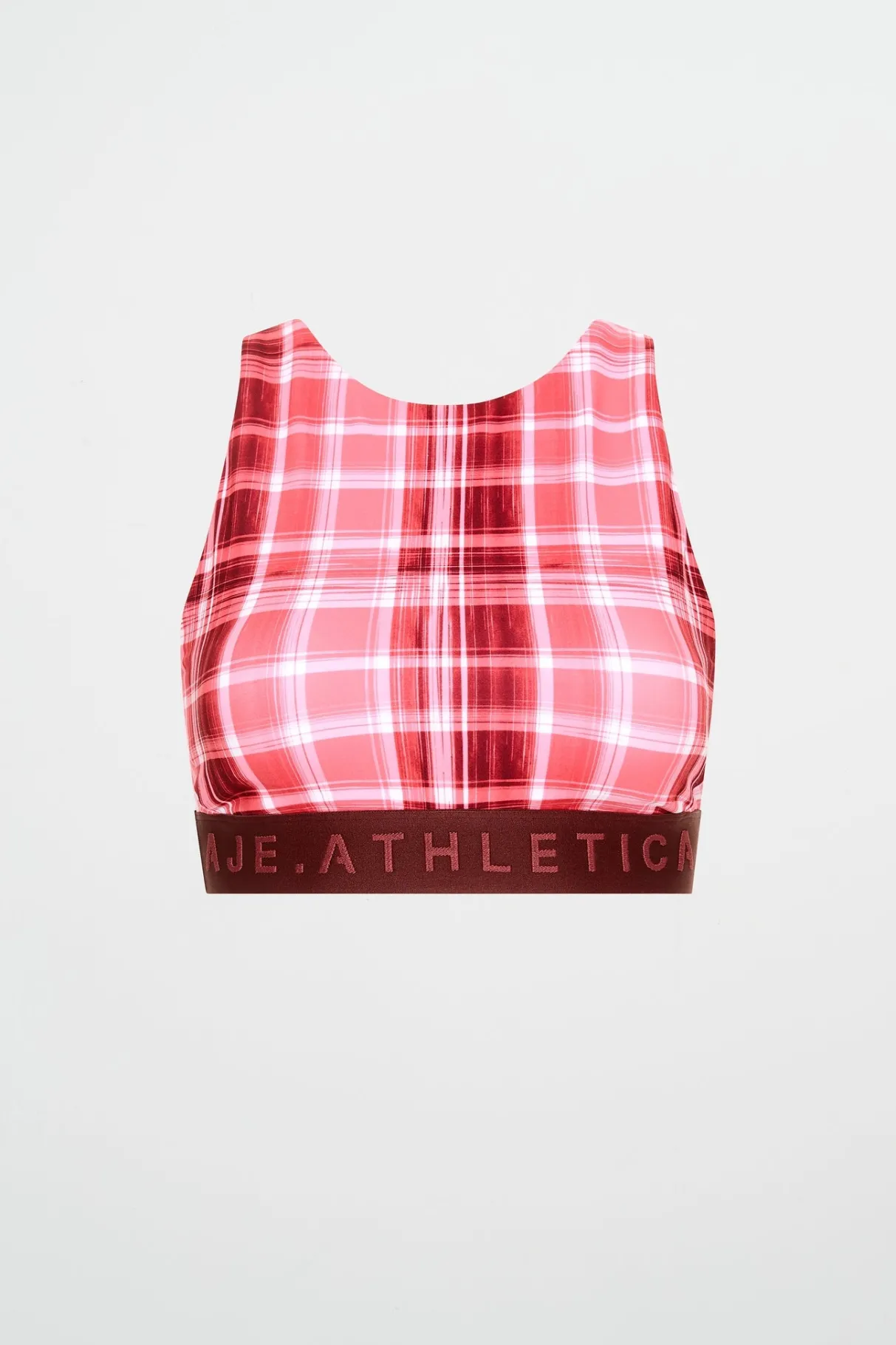 high_neck_sports_bra__1-1.webp Best Aje ATHLETICA High Neck Sports Bra 374 Blurred Pink Check