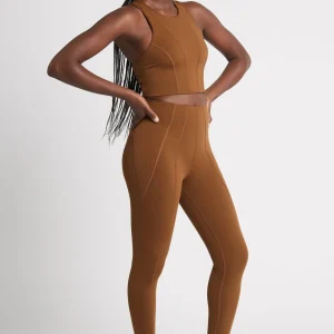 New Aje ATHLETICA High Rise 7/8 Legging 211 Coffee/Gold