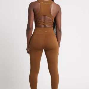 New Aje ATHLETICA High Rise 7/8 Legging 211 Coffee/Gold