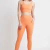 Best Aje ATHLETICA High Rise 7/8 Logo Legging 203 Tangerine Orange-Sand